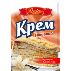 Крем заварний "Ванільний" 85 г./25 шт/ящик.ТМ "Поварёнок"